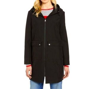 HALOGEN black rain trench coat